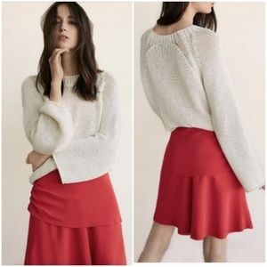 Massimo Dutti Tiered Mini Skirt